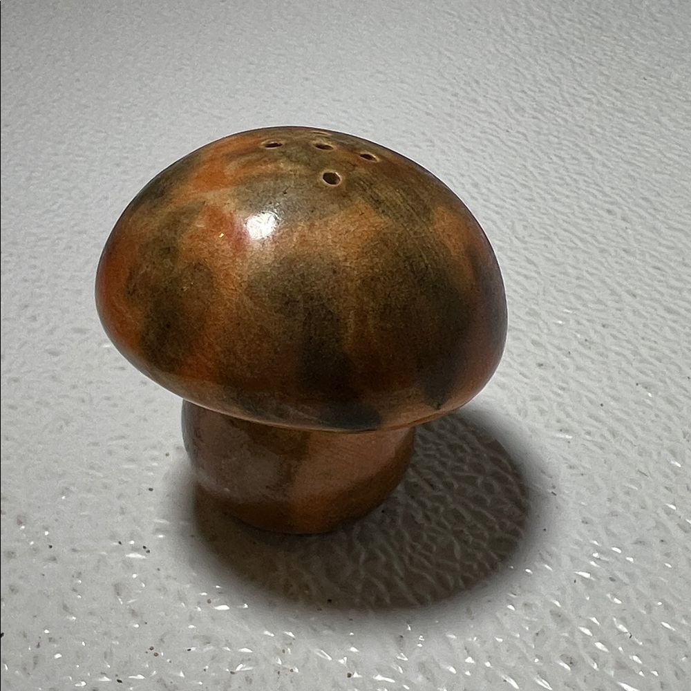 Handmade Hand Painted Ceramic Mushroom Salt or Pepper Shaker Made Japan